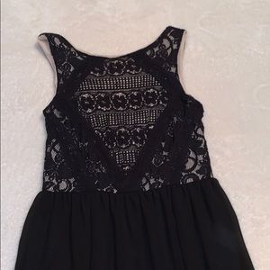Black lace dress